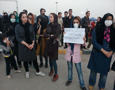 Ahwaz Residents Protested against the Air Pollution