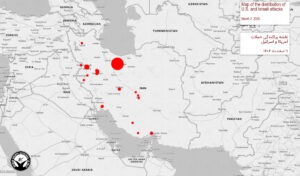 US-Iran war map Day 3